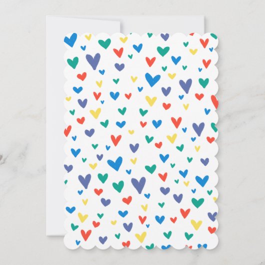 Invitation Blue Magic Arc-en-ciel Unicorn Anniversaire (Dos)