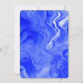 Invitation Blue Marble Star de David Custom Bar Bat mitzvah (Dos)