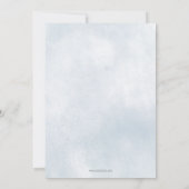 Invitation Blue Marine Seashells Ocean Sea Beach Baby shower (Dos)