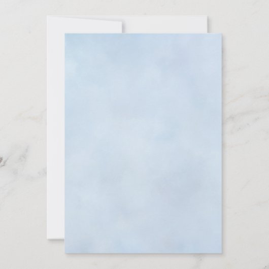 Invitation Blue Mediterranean Lemon Wedding (Dos)