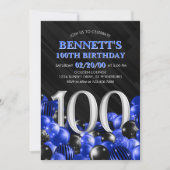 Invitation Blue Mens 100e anniversaire (Devant)