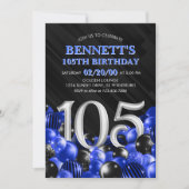 Invitation Blue Mens 105e anniversaire (Devant)
