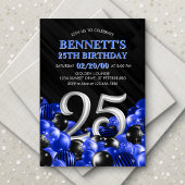 Invitation Blue Mens 25e anniversaire