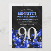 Invitation Blue Mens 90e anniversaire (Devant)
