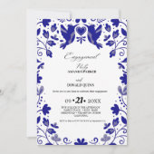 Invitation Blue Mexican Talavera (Devant)