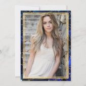 Invitation Blue Midnight Crystal Galaxy photo 21e anniversair (Dos)