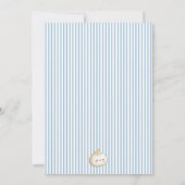 Invitation Blue Modern Boy Bow Asian Dumpling Baby Shower  (Dos)