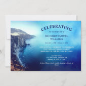 Invitation Blue Mountain Beach Célébration de la vie (Devant)