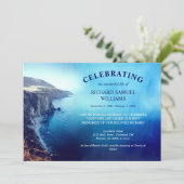 Invitation Blue Mountain Beach Célébration de la vie (Debout devant)