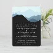 Invitation Blue Mountain Range, Mariage rustique (Debout devant)