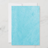 Invitation Blue Narwhal Baby shower Jeu de Bingo (Dos)