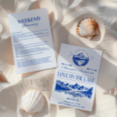 Invitation Blue Nautical Party Theme