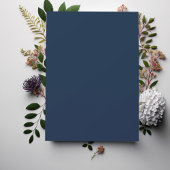 Invitation Blue Navy Boy Stylish Baptême Moderne