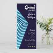 Invitation Blue Neon Business (Debout devant)