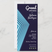 Invitation Blue Neon Business (Devant)