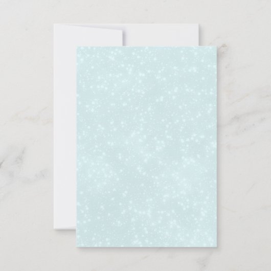 Invitation Blue Nordic Christmas Reindeer Pair Enregistrer La (Dos)