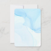 Invitation Blue Ocean Starfish Plage tropicale Mariage (Dos)