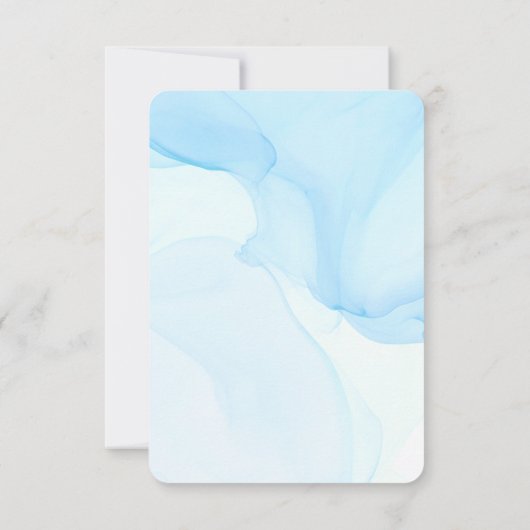 Invitation Blue Ocean Starfish Plage tropicale Mariage (Dos)