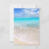 Invitation Blue Ocean Waves Tropical Beach Bridesmaid (Dos)