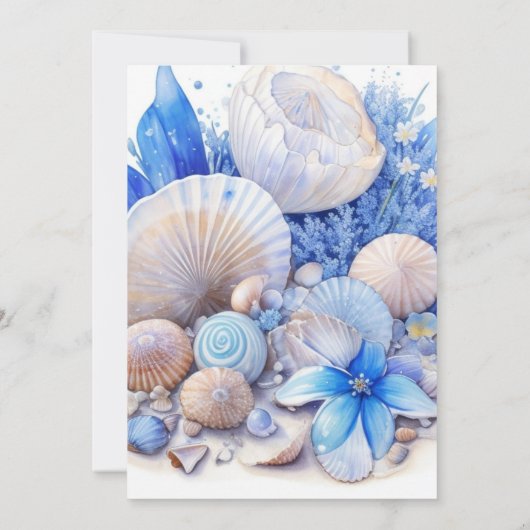 Invitation Blue Oceanic Dreams Boy Anniversaire (Dos)