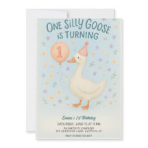 Blue One Silly Goose 1er Anniversaire Pour Filles