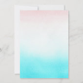 Invitation Blue ou rose Genre Révéler Moderne Japonais Bow (Dos)