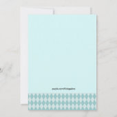 Invitation Blue Owl Grand Numéro Un 1er anniversaire Invitati (Dos)