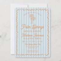 Blue Palm Springs Pastel Beach Anniversaire Week-e