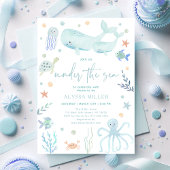 Invitation Blue Pastel Under the Sea Boy Baby shower