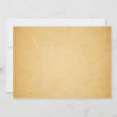 Invitation Blue Peacocks Dîner de répétition Vintage Invitati (Dos)