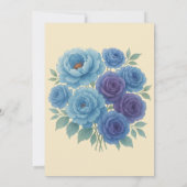 Invitation Blue Peony & Fig Purple Rose Bachelorette Party (Dos)