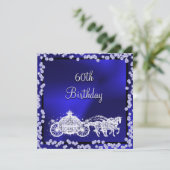 Invitation Blue Princess Coach & Horses 60e anniversaire (Debout devant)