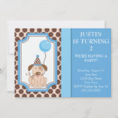 Invitation Blue Puppy (Devant)