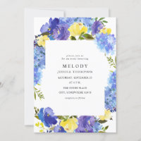 Blue Purple & Yellow Floral