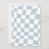 Invitation Blue Race Car 2e Course Deux Anniversaire Rapide (Dos)