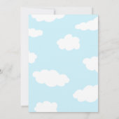 Invitation Blue Rainbow Clouds Fêtons le Diplôme (Dos)