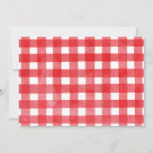 Invitation Blue Red Pêche Ofish Onze Anniversaire (Dos)