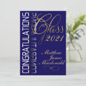 Invitation Blue Reflection Parti de graduation formelle (Debout devant)
