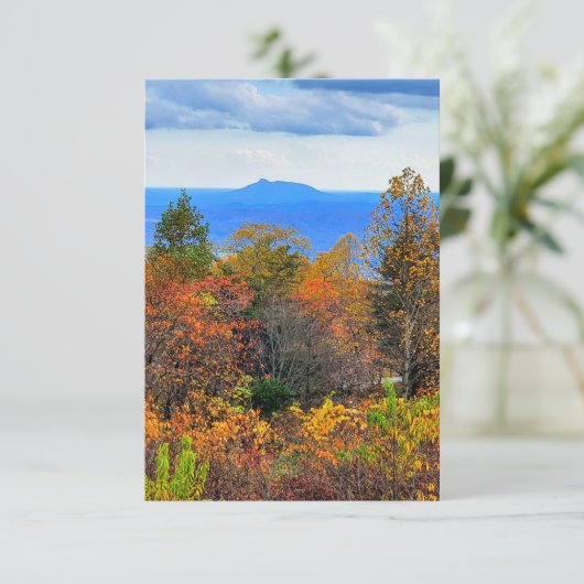 Invitation Blue Ridge Parkway Fall Vue sur Pilot Mountain (Debout devant)
