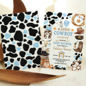 Invitation Blue Rodeo Wild West Cowboy Boy Baby shower