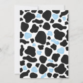 Invitation Blue Rodeo Wild West Cowboy Boy Baby shower (Dos)