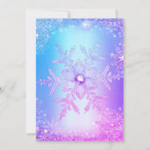 Invitation Blue Rose Violet pour une Sweet 16 dans (Dos)