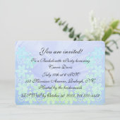 Invitation Blue & Sea Green et dentelle (Debout devant)