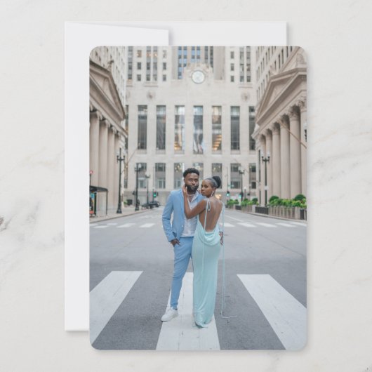 Invitation Blue Seashell Mer Océan Mariage côtier nautique (Dos)