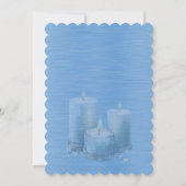 Invitation Blue Shiny Elegant Sparkly Frame Wedding (Dos)