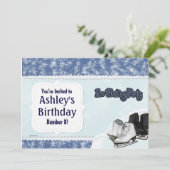 Invitation Blue Skate Party (Debout devant)