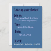 Invitation Blue Skate Party (Dos)