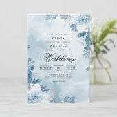 Invitation Blue Sky Floral Arch Wedding (Debout devant)