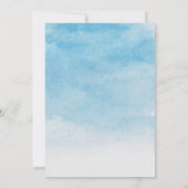 Invitation Blue Sky vélo paysage douche nuptiale (Dos)