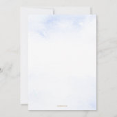 Invitation Blue Snowflake est sur le chemin Baby shower d'hiv (Dos)